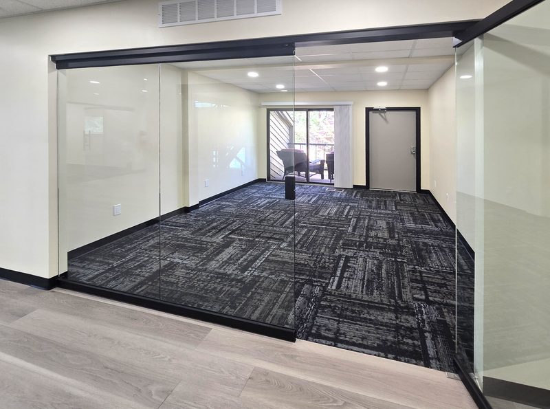 Large office with private balcony entry at ZipDesk Coworking